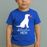 Labrador Retriever Mom Dog Silhouette Gift Toddler T-Shirt thumb 2