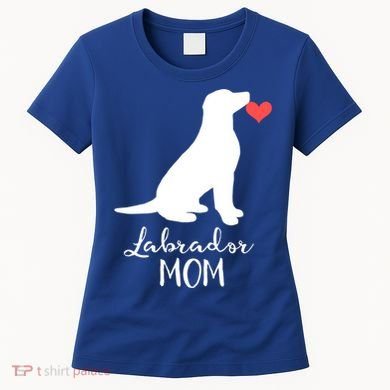 Labrador Retriever Mom Dog Silhouette Gift Women's T-Shirt