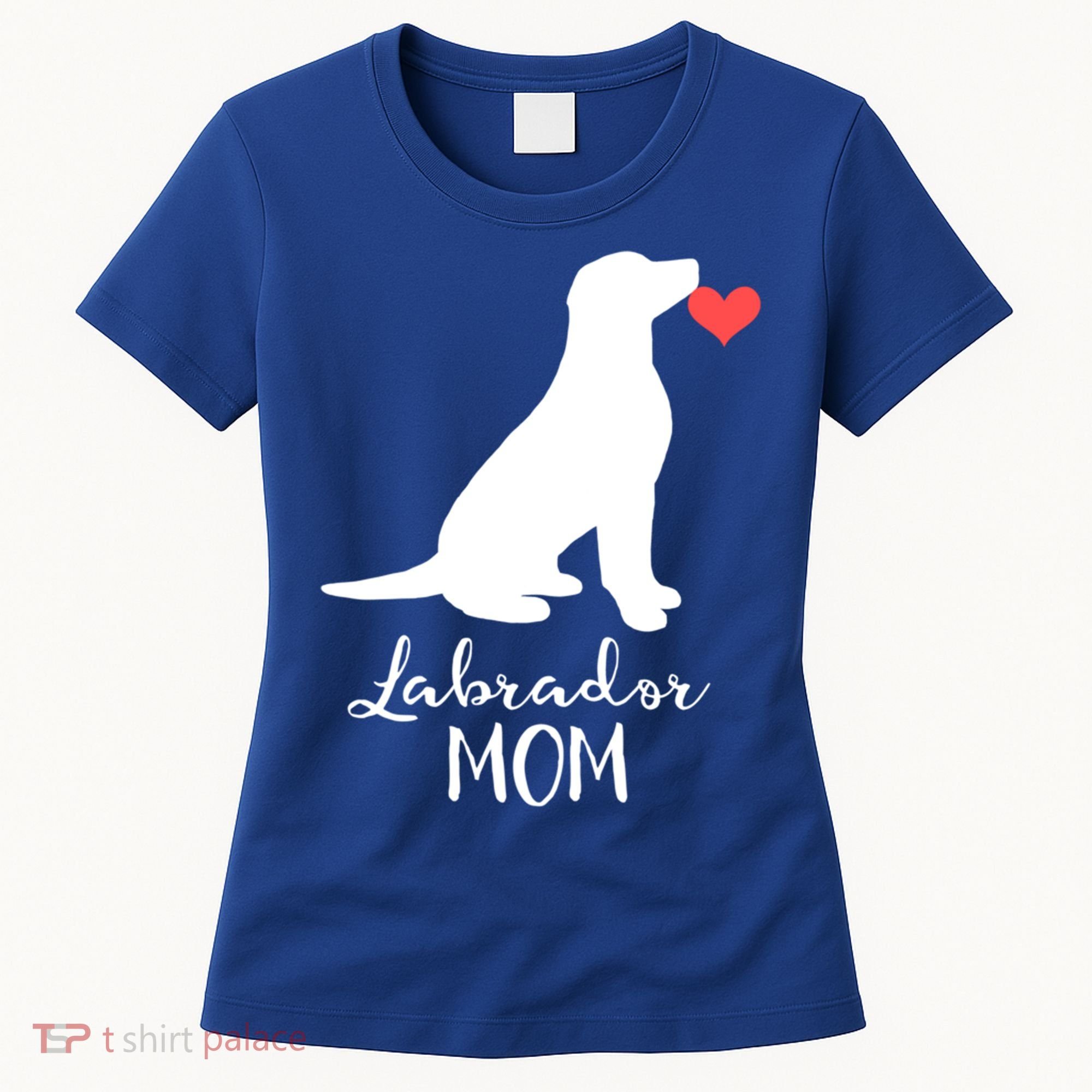 Labrador Retriever Mom Dog Silhouette Gift Women's T-Shirt