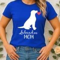 Labrador Retriever Mom Dog Silhouette Gift Women's T-Shirt thumb 2
