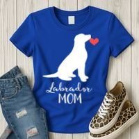 Labrador Retriever Mom Dog Silhouette Gift Women's T-Shirt thumb 3
