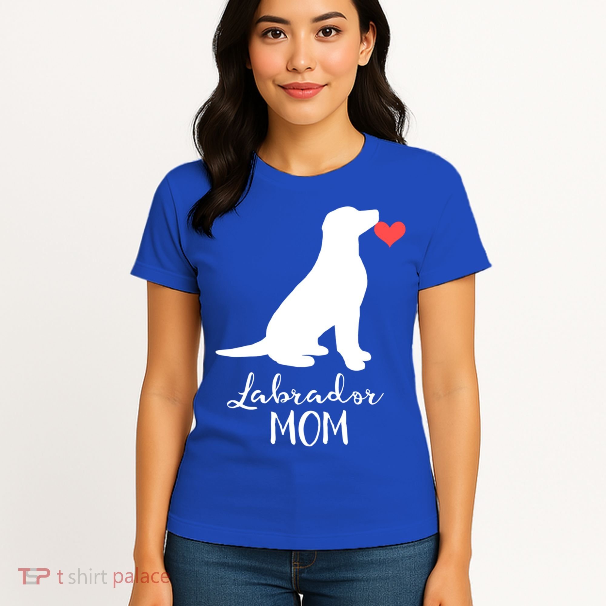 Labrador Retriever Mom Dog Silhouette Gift Women's T-Shirt