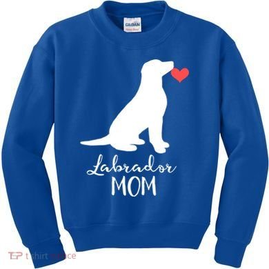 Labrador Retriever Mom Dog Silhouette Gift Kids Sweatshirt