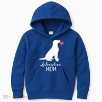 Labrador Retriever Mom Dog Silhouette Gift Kids Hoodie thumb 0