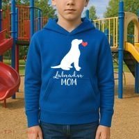 Labrador Retriever Mom Dog Silhouette Gift Kids Hoodie thumb 2