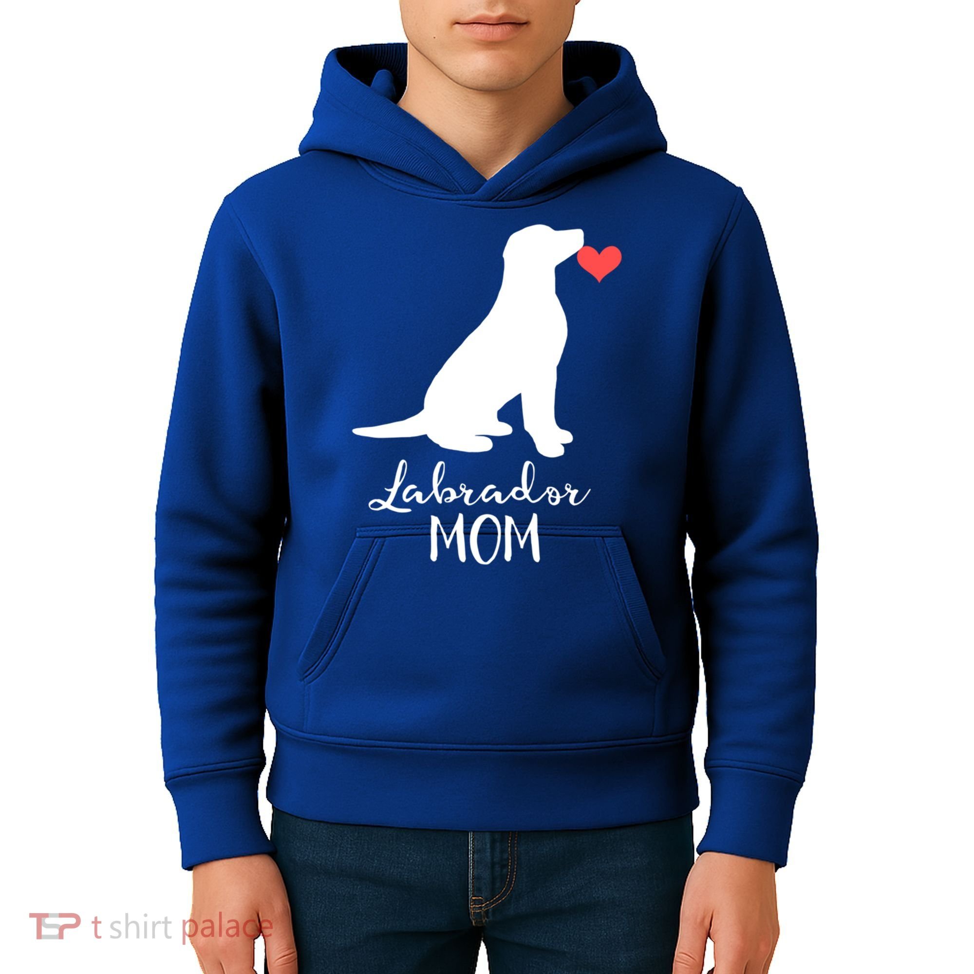Labrador Retriever Mom Dog Silhouette Gift Kids Hoodie