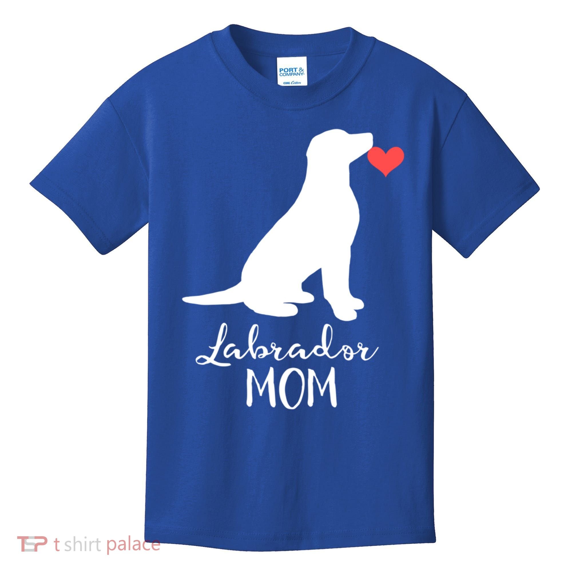 Labrador Retriever Mom Dog Silhouette Gift Kids T-Shirt