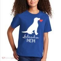 Labrador Retriever Mom Dog Silhouette Gift Kids T-Shirt thumb 2