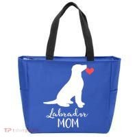 Labrador Retriever Mom Dog Silhouette Gift Tote Bag thumb 0