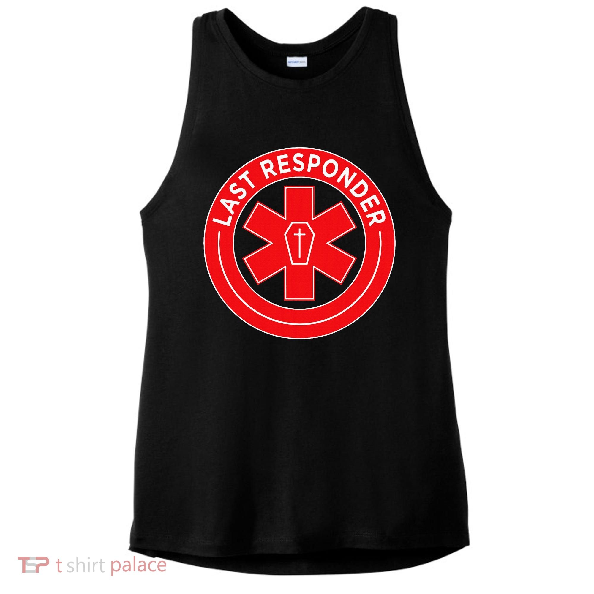 Last Responder Mortician Embalmer Funeral Director Ladies PosiCharge Tri-Blend Wicking Tank