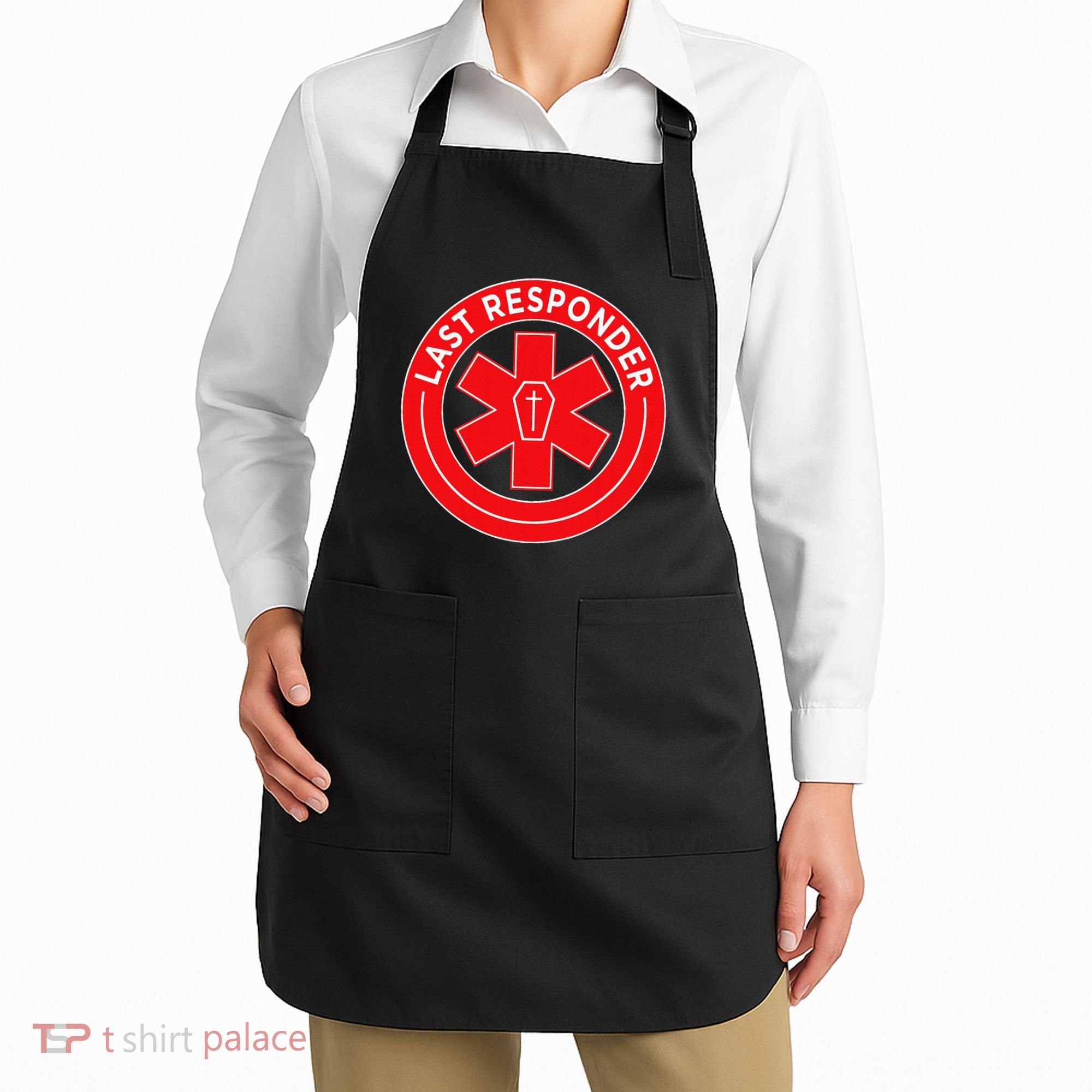 Last Responder Mortician Embalmer Funeral Director Apron