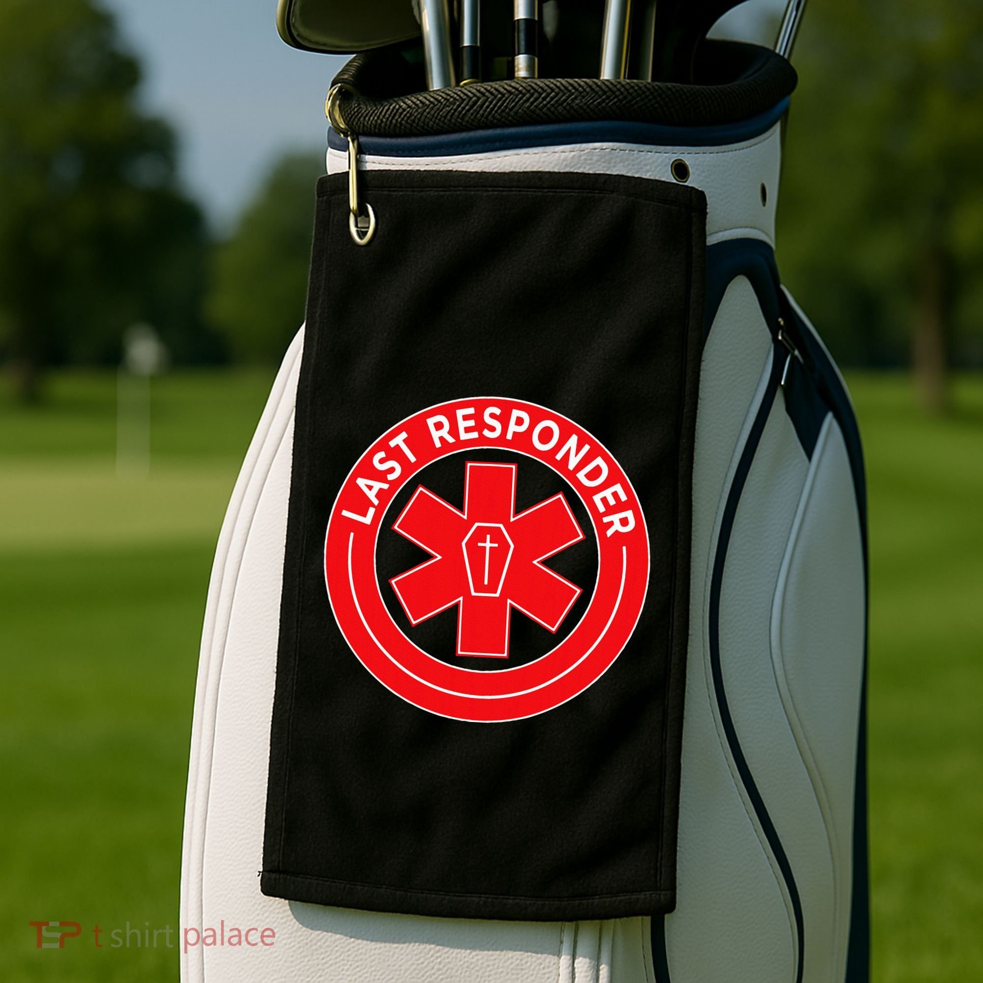 Last Responder Mortician Embalmer Funeral Director Golf Towel