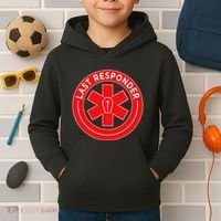 Last Responder Mortician Embalmer Funeral Director Kids Hoodie thumb 2