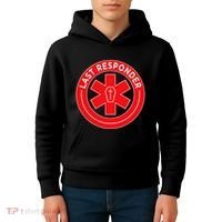 Last Responder Mortician Embalmer Funeral Director Kids Hoodie thumb 4