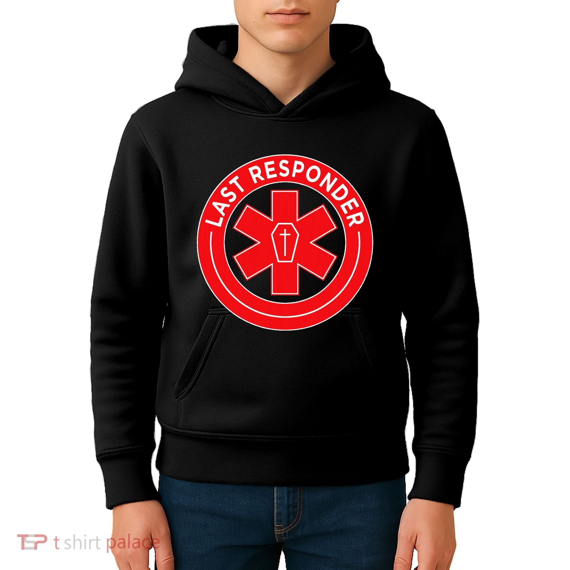Last Responder Mortician Embalmer Funeral Director Kids Hoodie