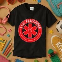 Last Responder Mortician Embalmer Funeral Director Kids T-Shirt thumb 3