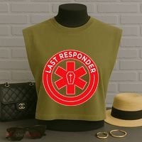 Last Responder Mortician Embalmer Funeral Director Garment-Dyed Women's Muscle Tee thumb 3
