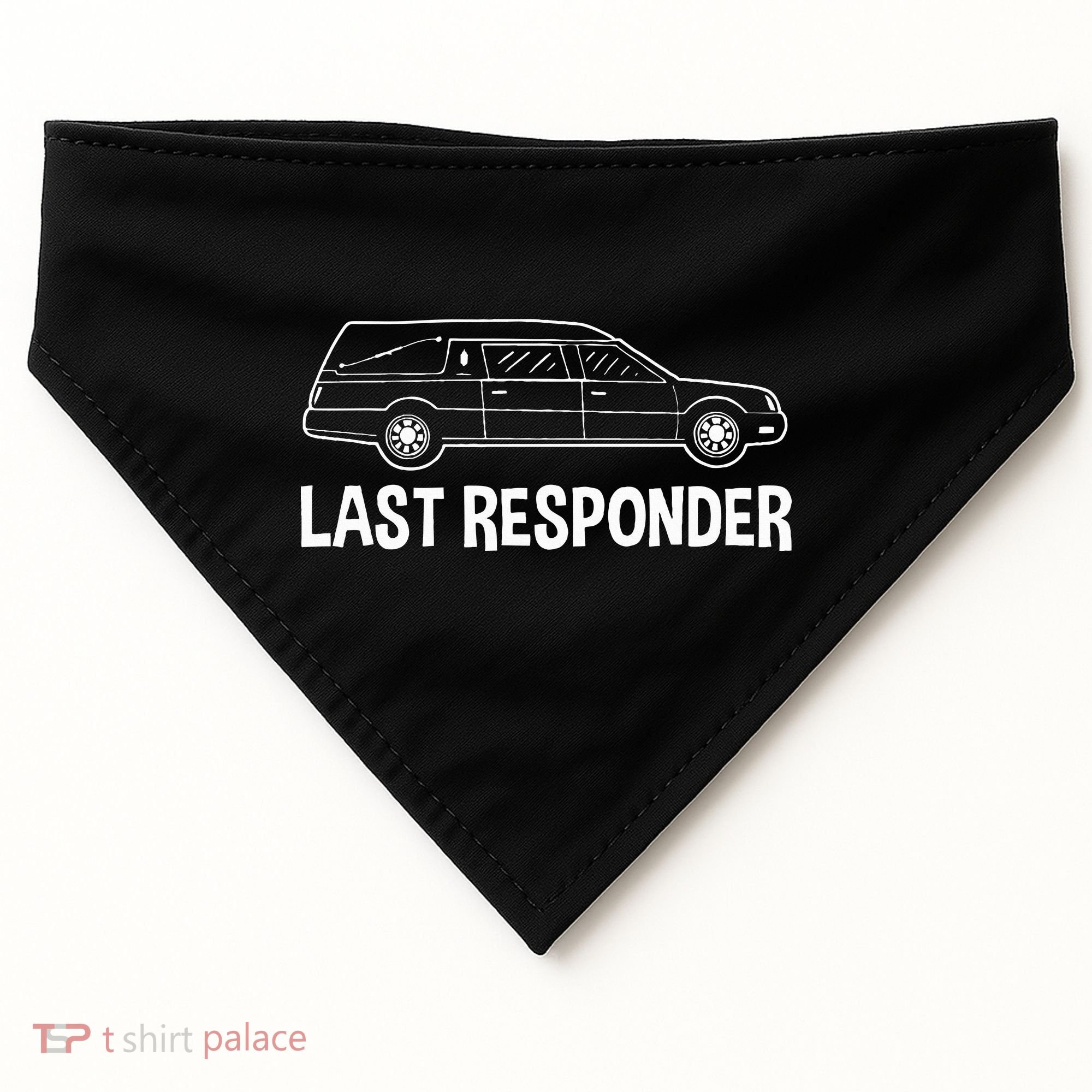 Last Responder Mortuary Science Student Mortician Gift USA-Made Doggie Bandana