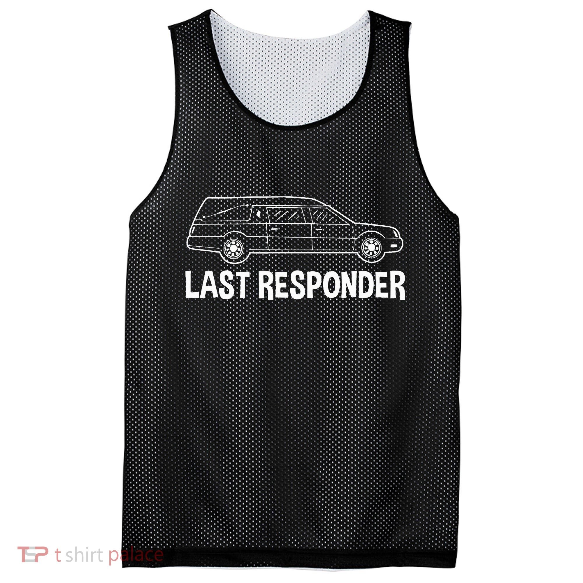Last Responder Mortuary Science Student Mortician Gift Mesh Reversible Basketball Jersey Tank