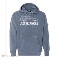 Last Responder Mortuary Science Student Mortician Gift Comfort Colors Garment-Dyed Hooded Sweatshirt thumb 0
