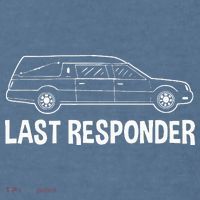 Last Responder Mortuary Science Student Mortician Gift Comfort Colors Garment-Dyed Hooded Sweatshirt thumb 2