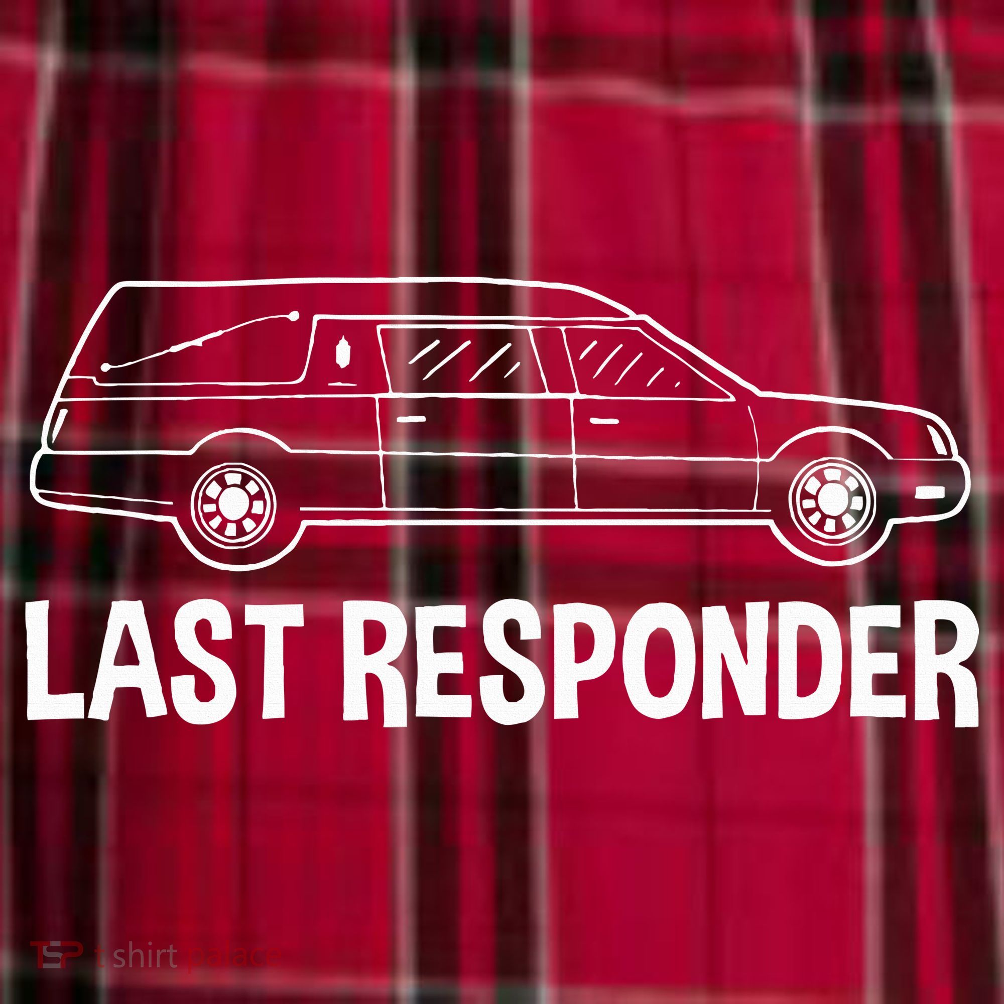 Last Responder Mortuary Science Student Mortician Gift Men's Flannel Plaid Pajama Pants
