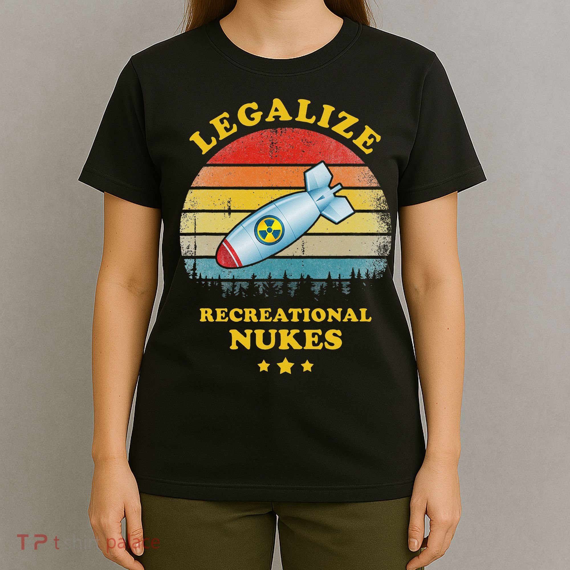 Legalize Recreational Nukes Funny Vintage T-Shirt
