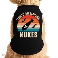 Legalize Recreational Nukes Funny Retro Doggie Tank thumb 0