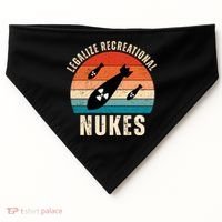 Legalize Recreational Nukes Funny Retro USA-Made Doggie Bandana thumb 0