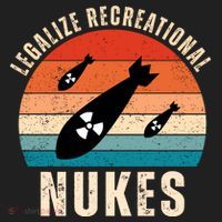 Legalize Recreational Nukes Funny Retro Beanie thumb 2