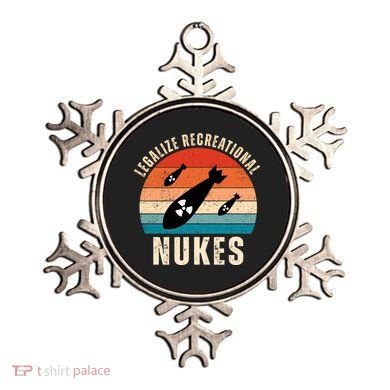 Legalize Recreational Nukes Funny Retro Ornament