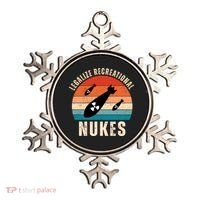 Legalize Recreational Nukes Funny Retro Ornament thumb 0