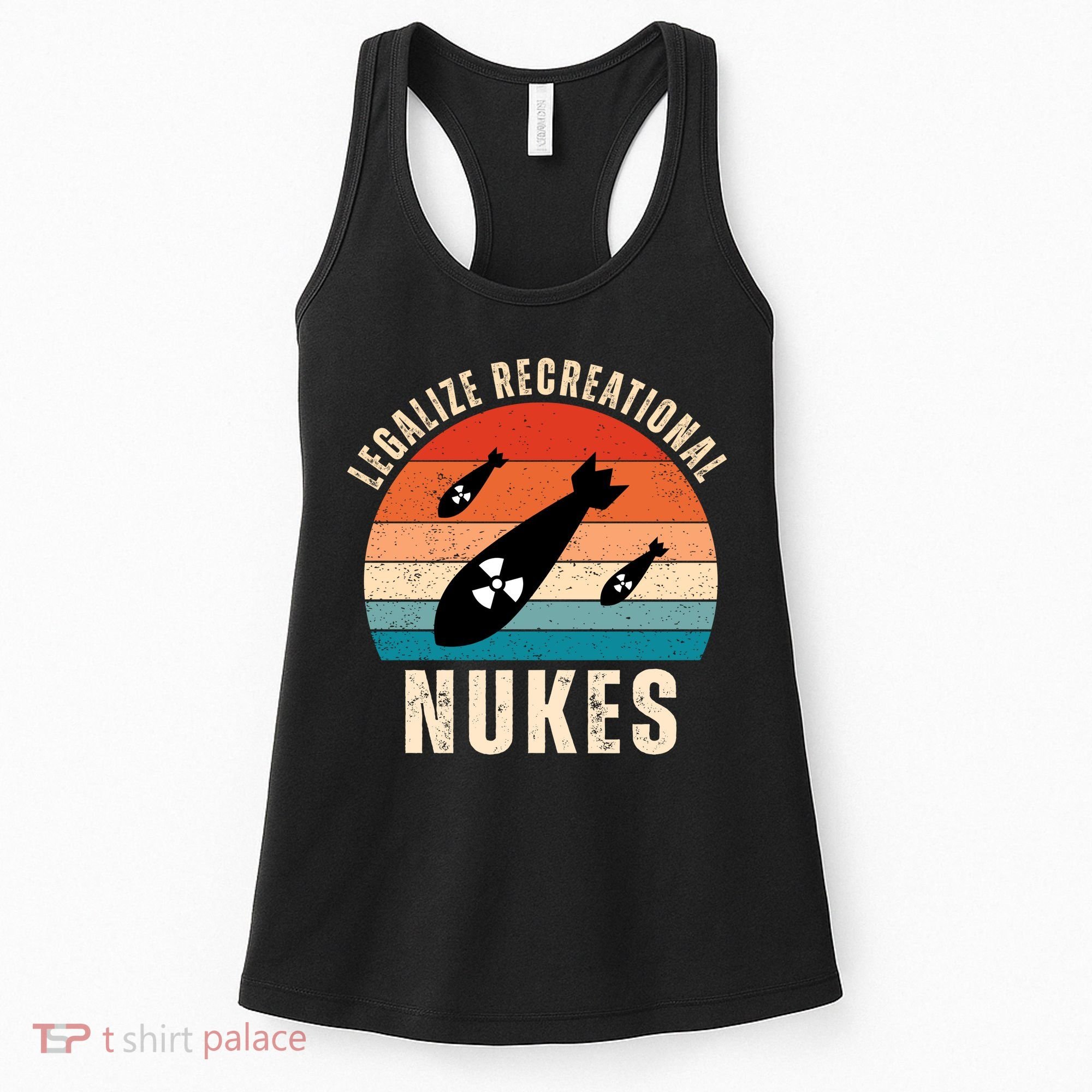 Legalize Recreational Nukes Funny Retro Women's Tank Top