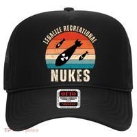 Legalize Recreational Nukes Funny Retro Hat thumb 0