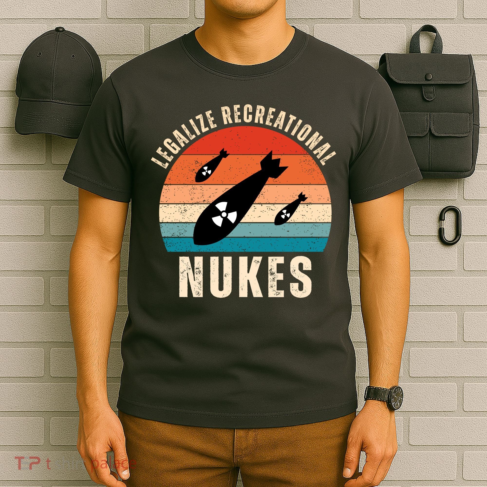 Legalize Recreational Nukes Funny Retro T-Shirt