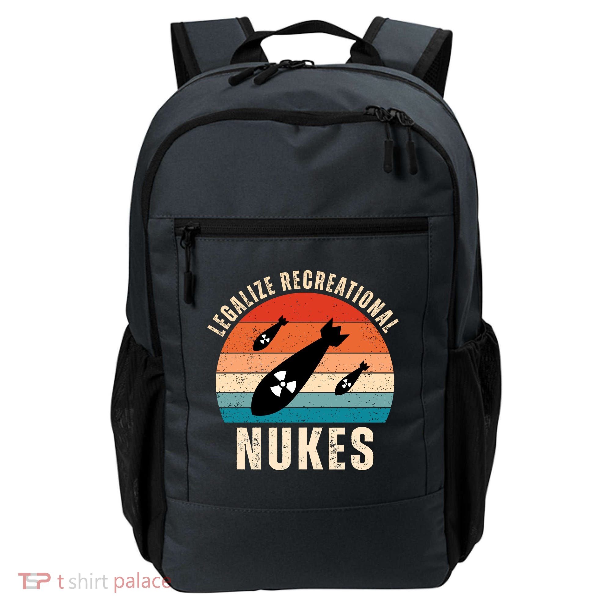 Legalize Recreational Nukes Funny Retro Backpack