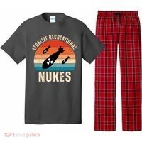 Legalize Recreational Nukes Funny Retro Pajama Set thumb 0