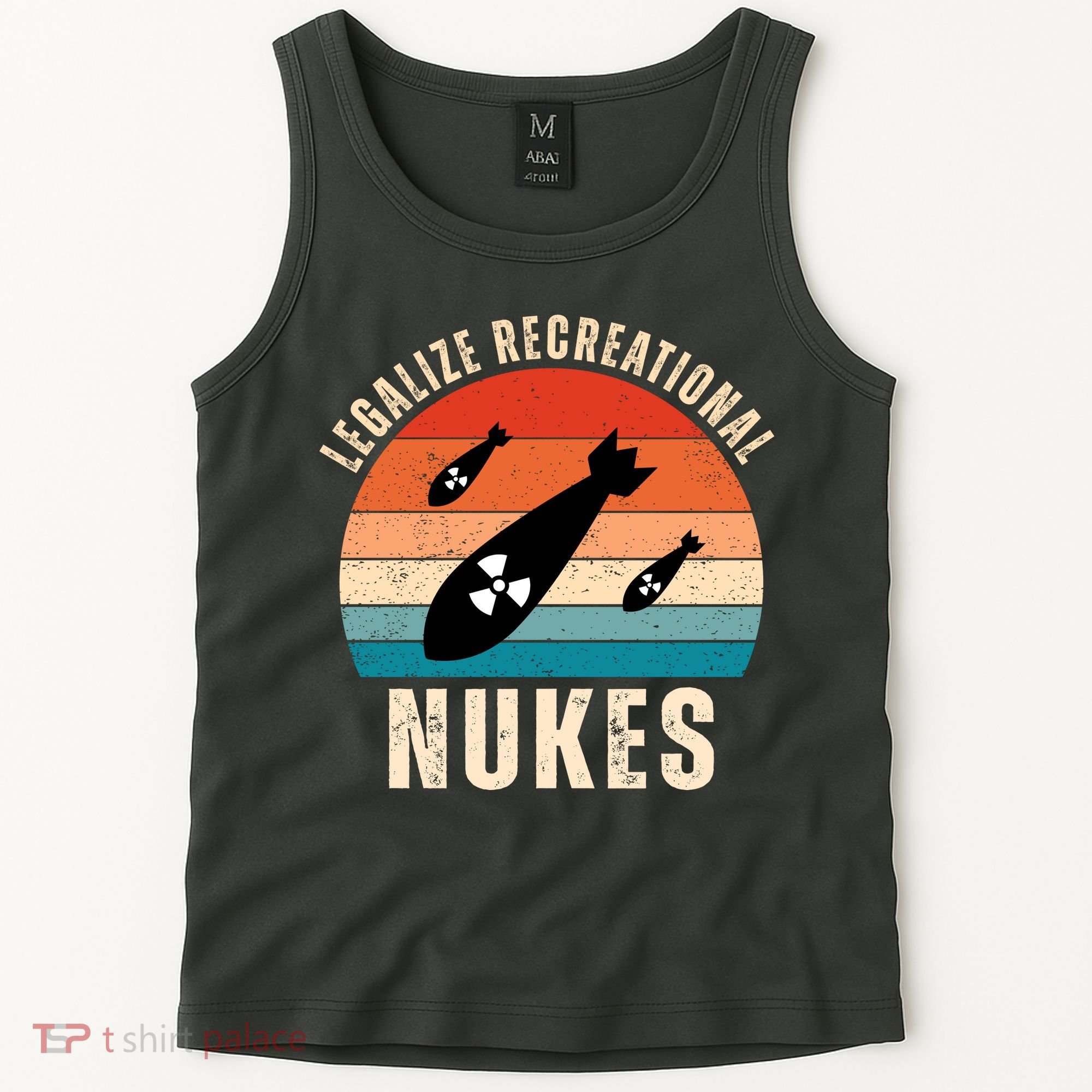 Legalize Recreational Nukes Funny Retro Tank Top