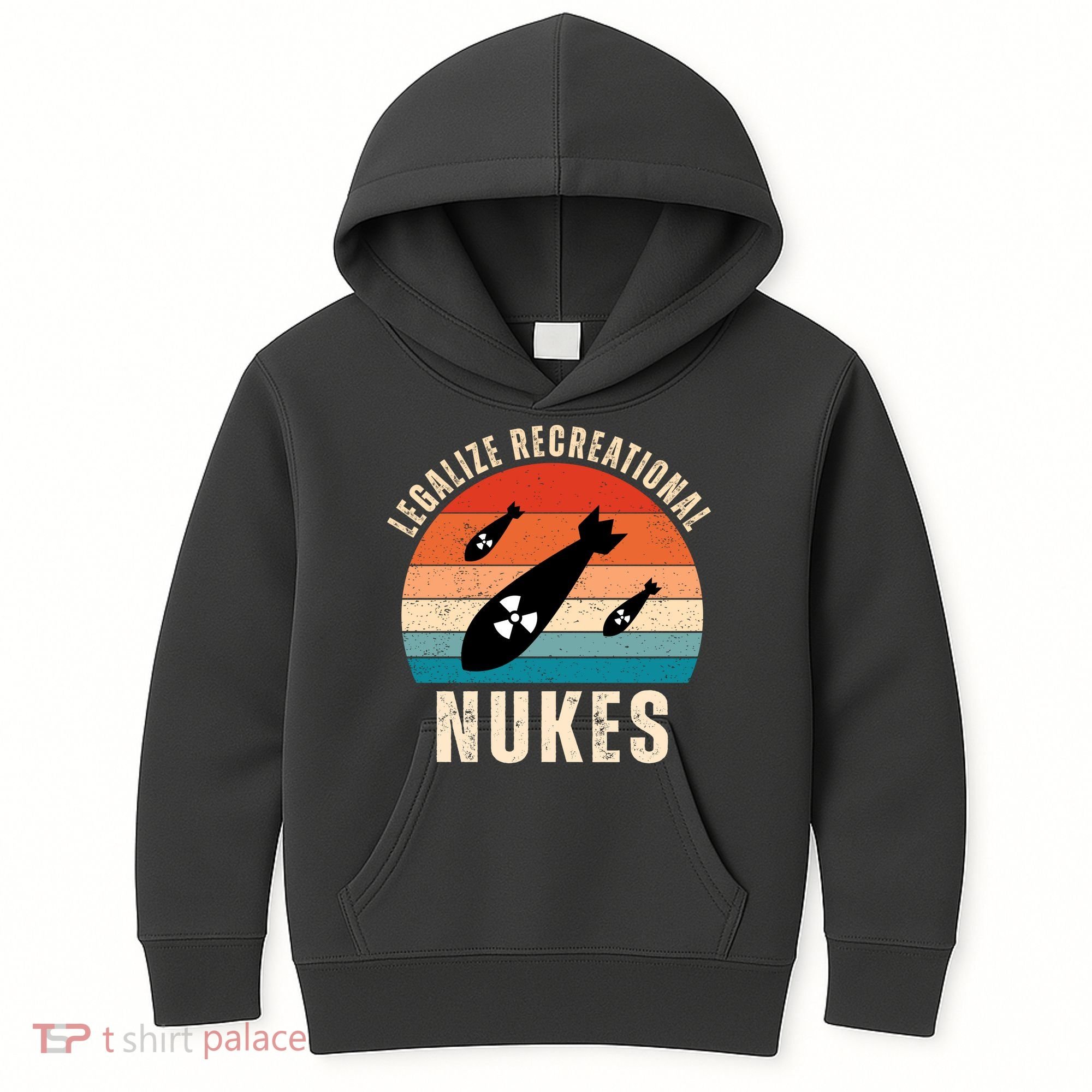 Legalize Recreational Nukes Funny Retro Kids Hoodie
