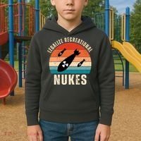 Legalize Recreational Nukes Funny Retro Kids Hoodie thumb 2