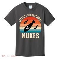 Legalize Recreational Nukes Funny Retro Kids T-Shirt thumb 0