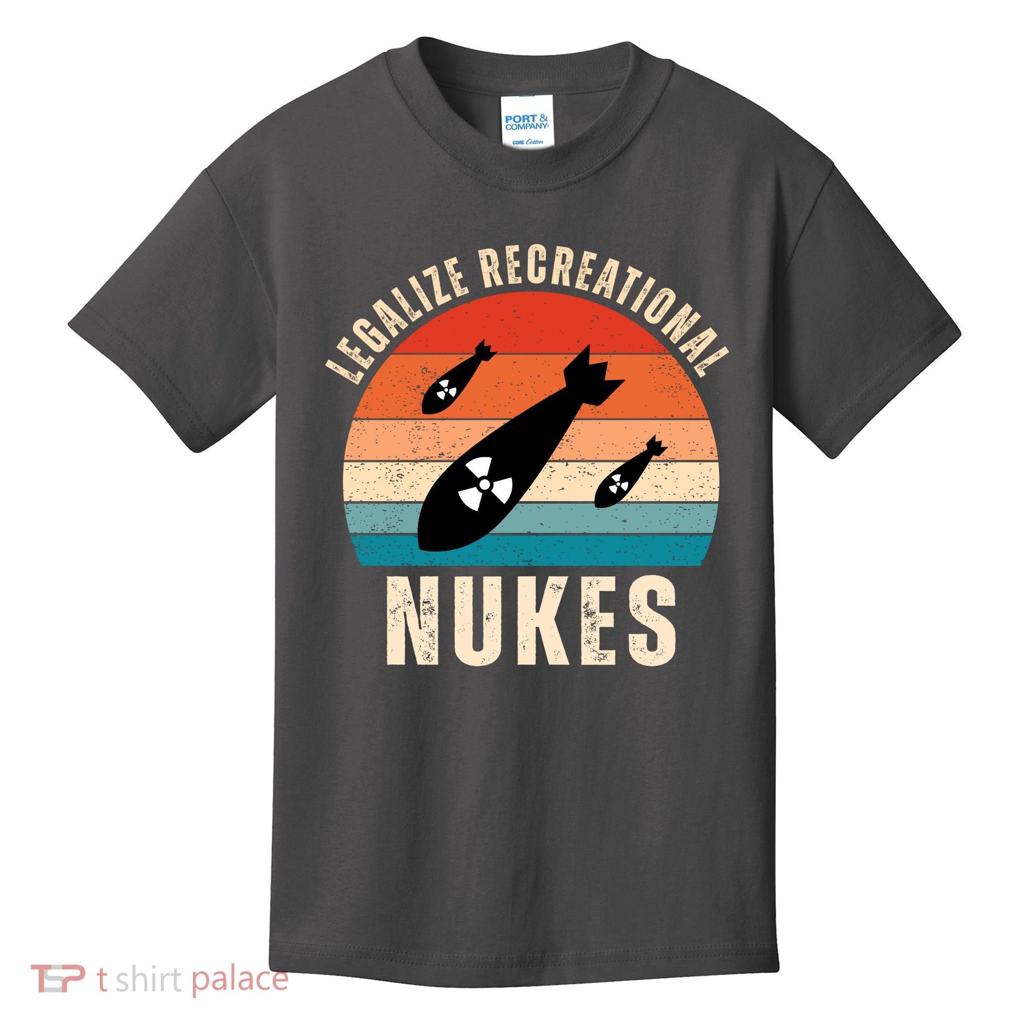 Legalize Recreational Nukes Funny Retro Kids T-Shirt
