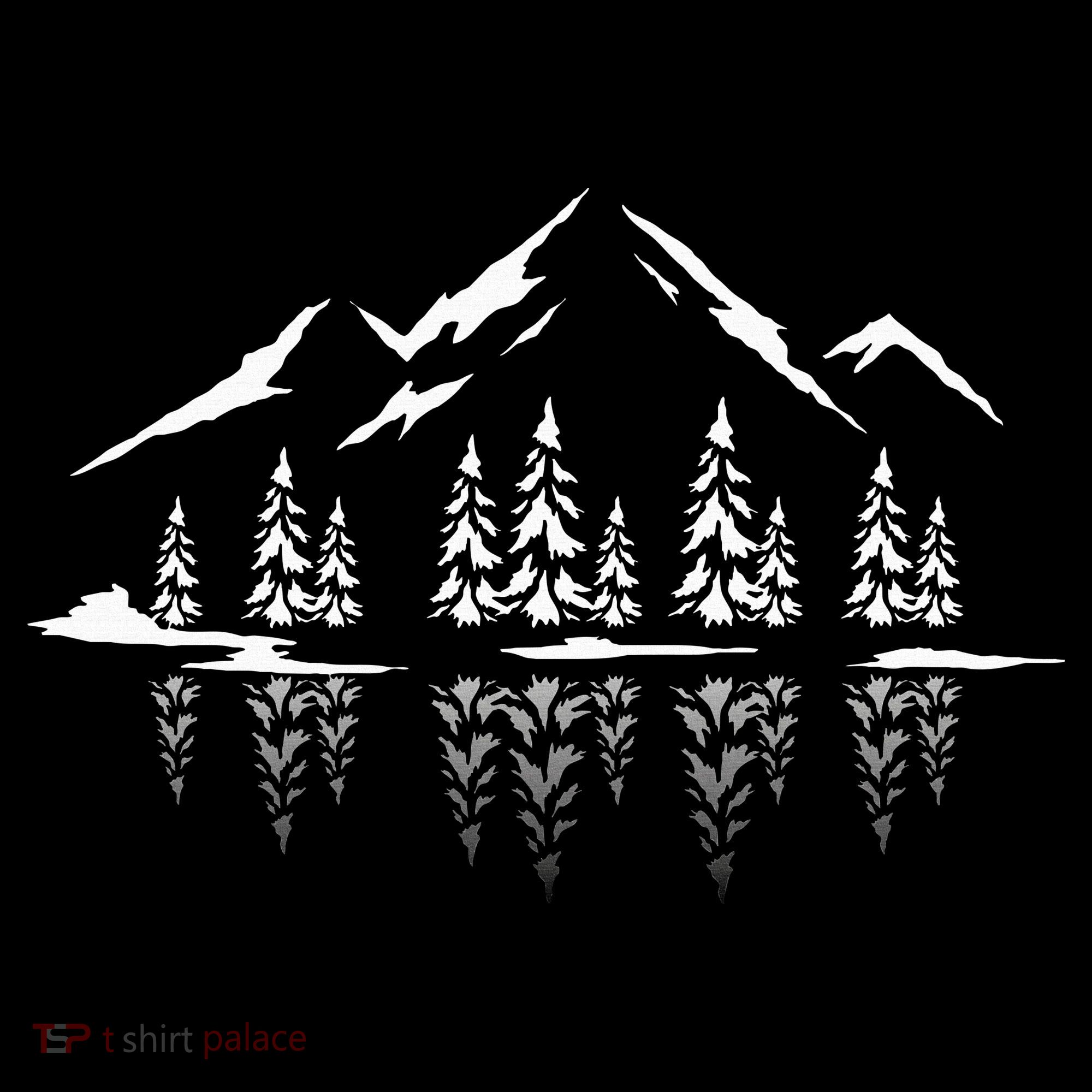 Landscape Reflection Nature Trees Forest Outdoor Mountain Women's Hoodie