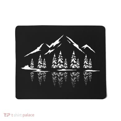 Landscape Reflection Nature Trees Forest Outdoor Mountain Mousepad