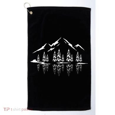 Landscape Reflection Nature Trees Forest Outdoor Mountain Golf Towel