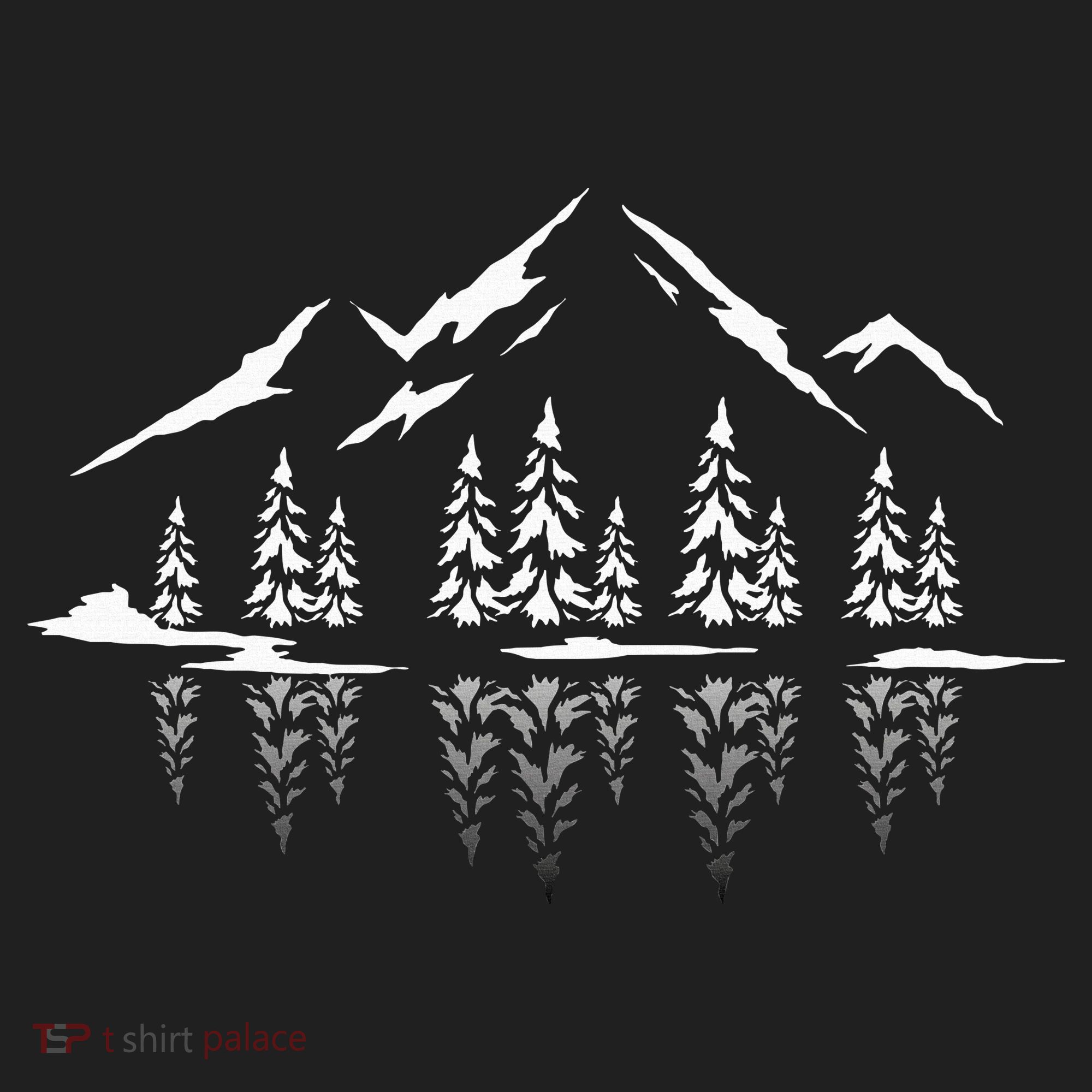 Landscape Reflection Nature Trees Forest Outdoor Mountain Golf Towel
