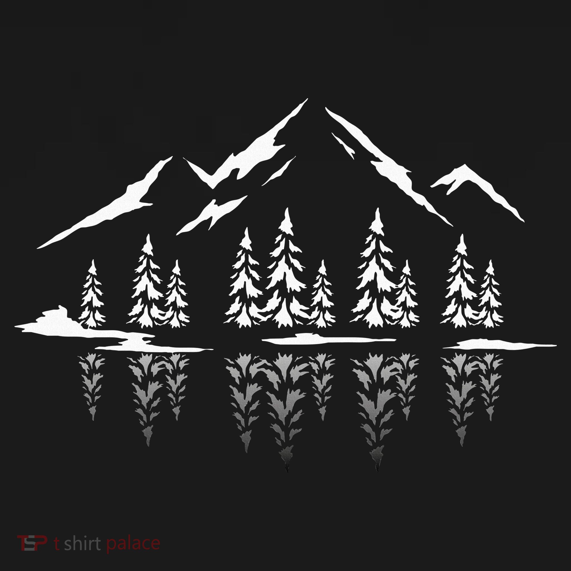 Landscape Reflection Nature Trees Forest Outdoor Mountain Women's Long Sleeve Shirt