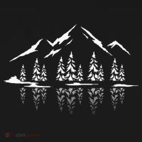 Landscape Reflection Nature Trees Forest Outdoor Mountain Women's T-Shirt thumb 6