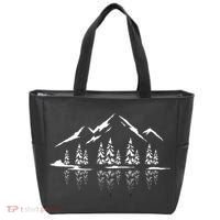 Landscape Reflection Nature Trees Forest Outdoor Mountain Tote Bag thumb 0