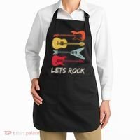 Lets Rock N Roll Guitar Retro Apron thumb 2